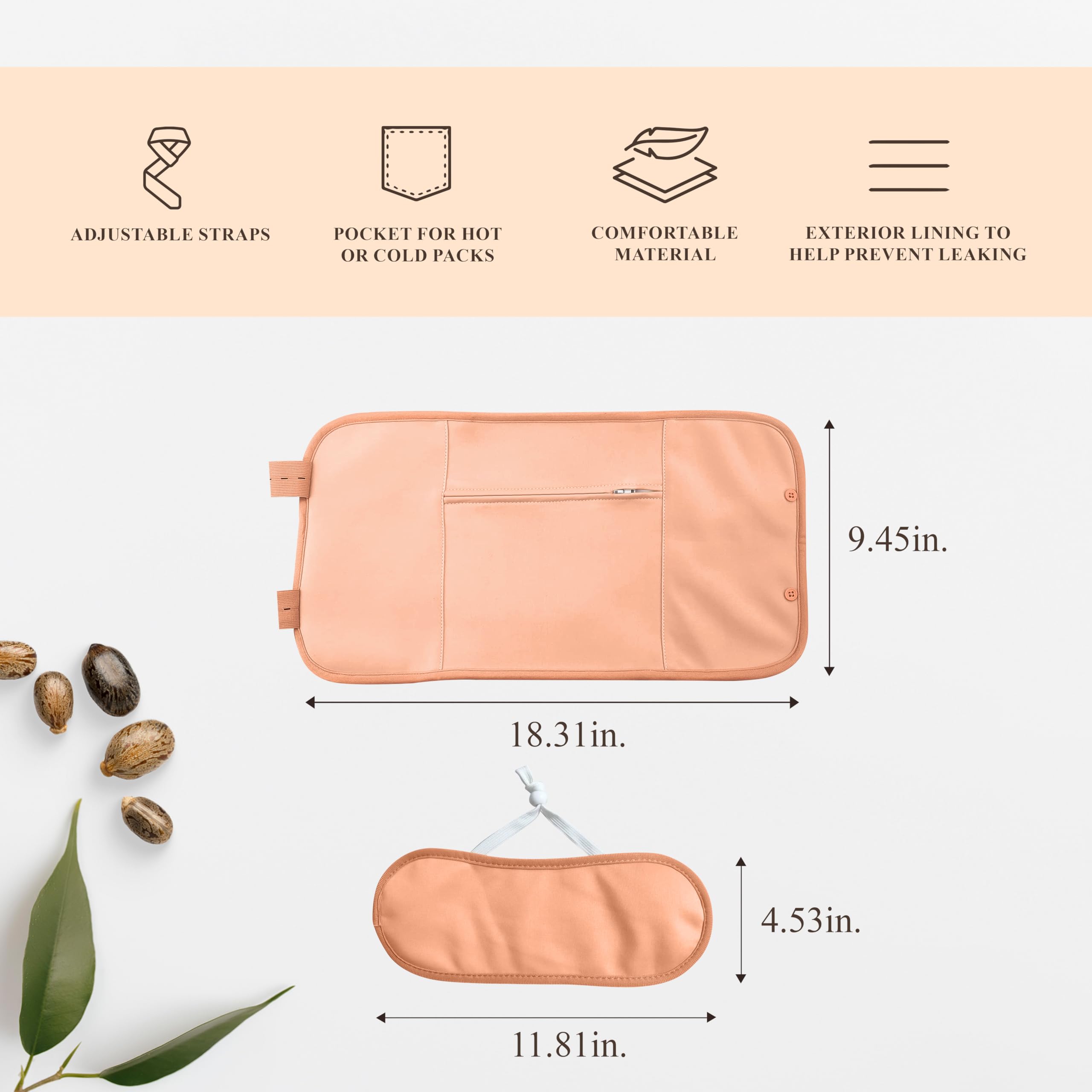 Sangles réglables pour s'adapter à toutes les morphologies.