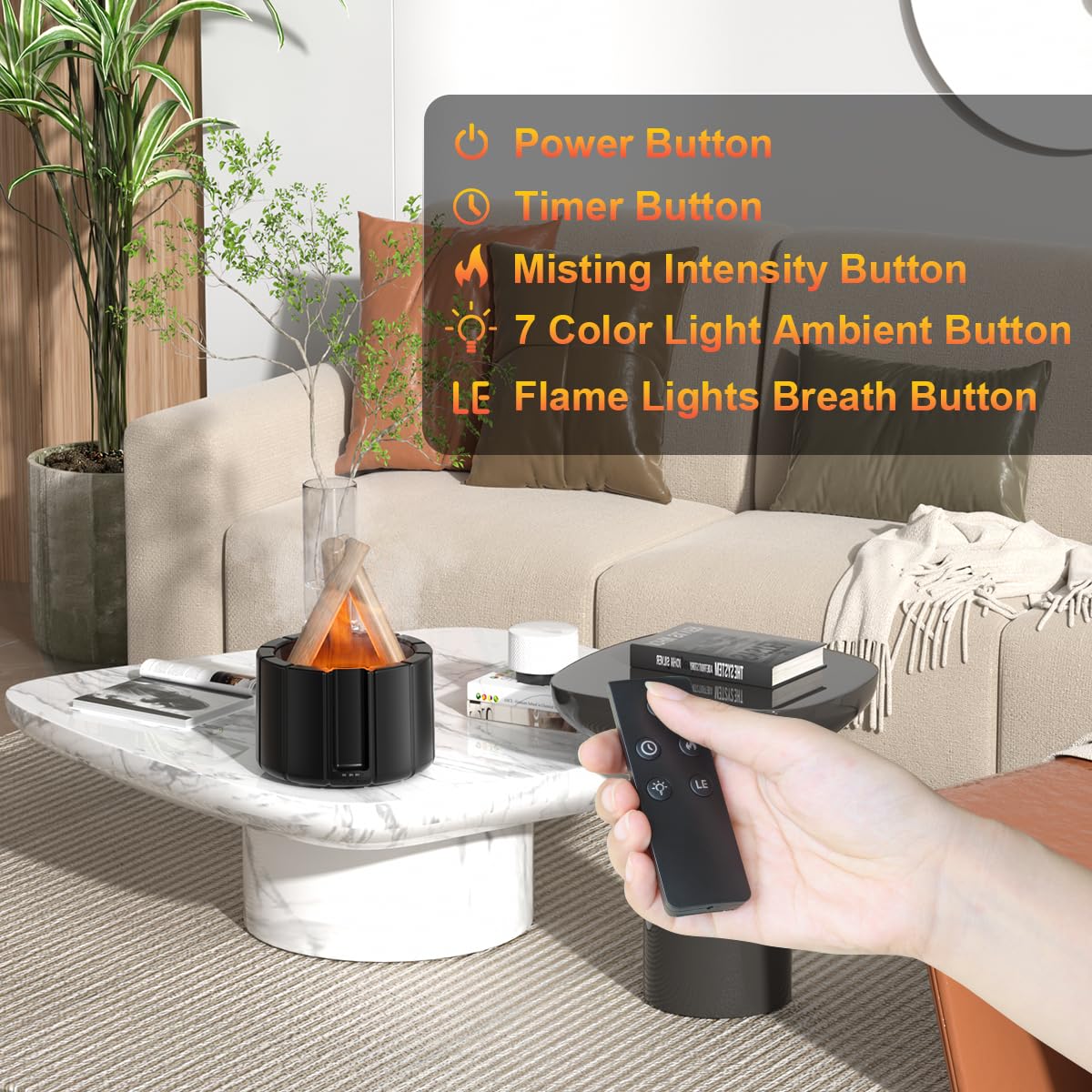 Haoday télécommande: contrôle pratique des modes et de la lumière.