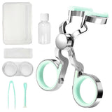 Haojiaho applicateur lentilles vert démonstration pratique pour mettre facilement les lentilles