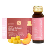 Glow Shot Happy Aging: bouteille indiquant l'hydratation de la peau
