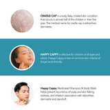 Shampoing Happy Cappy – adapté à tous les âges pour pellicules et rougeurs.