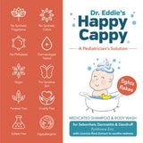 Shampoing Happy Cappy – sans parfum, idéal pour peau sensible et routine bébé.