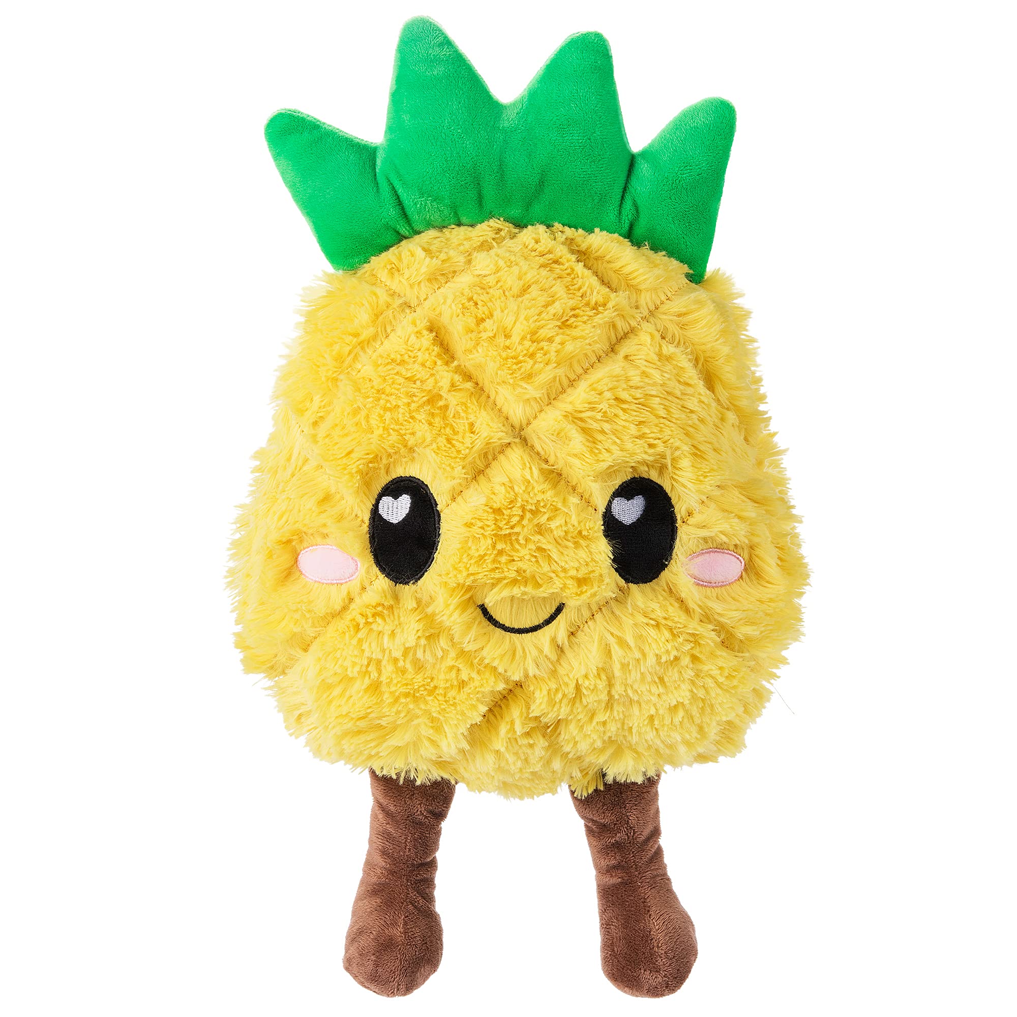 Peluche ananas Happy Fuel chauffante prête au micro-ondes pour réconfort.