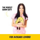 Happy Fuel Avocat peluche douce, chaleur réconfortante pour câlins confortables