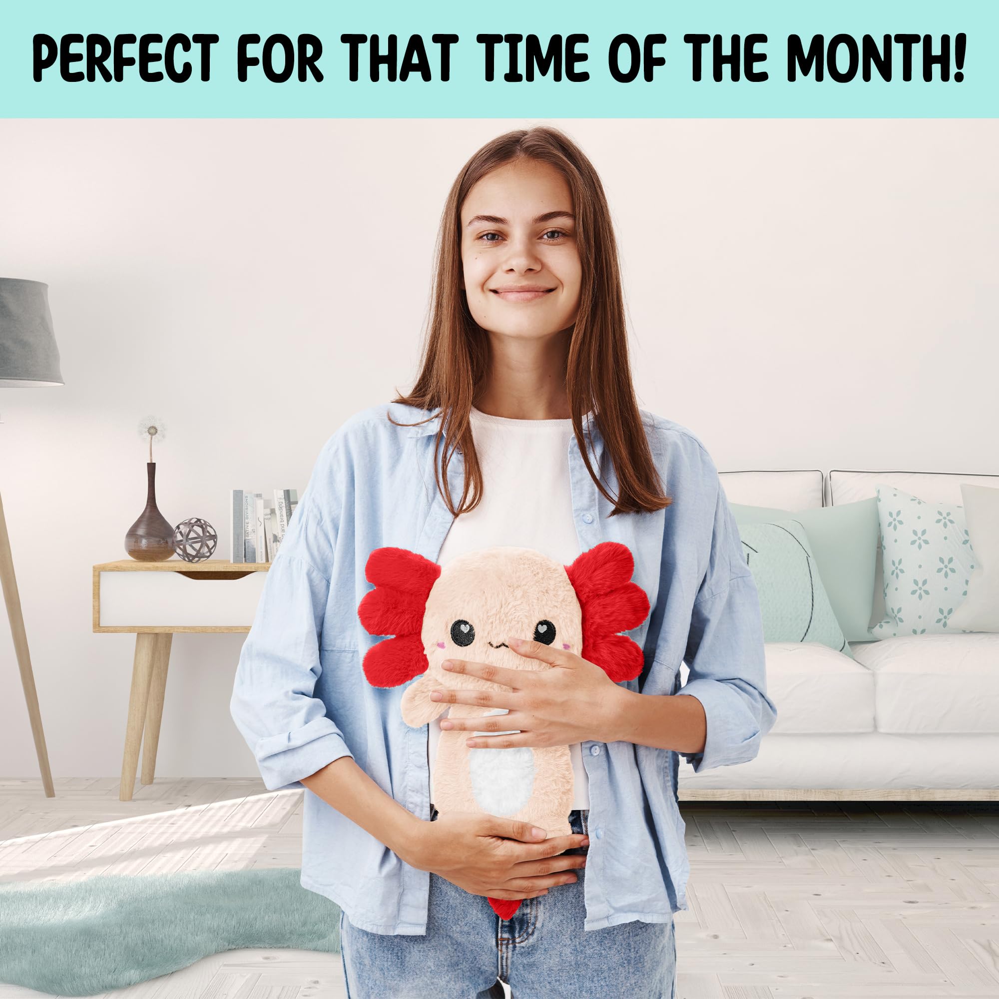 Chaleur douce Happy Fuel Axolotl peluche pour les siestes