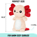 Peluche naturelle sans odeur Happy Fuel Axolotl utilisable chaude ou froide