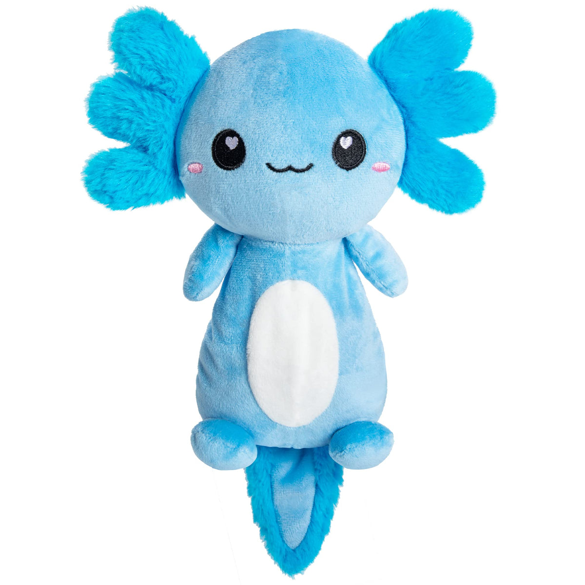 Happy Fuel Axolotl peluche chauffante douce pour des câlins réconfortants.