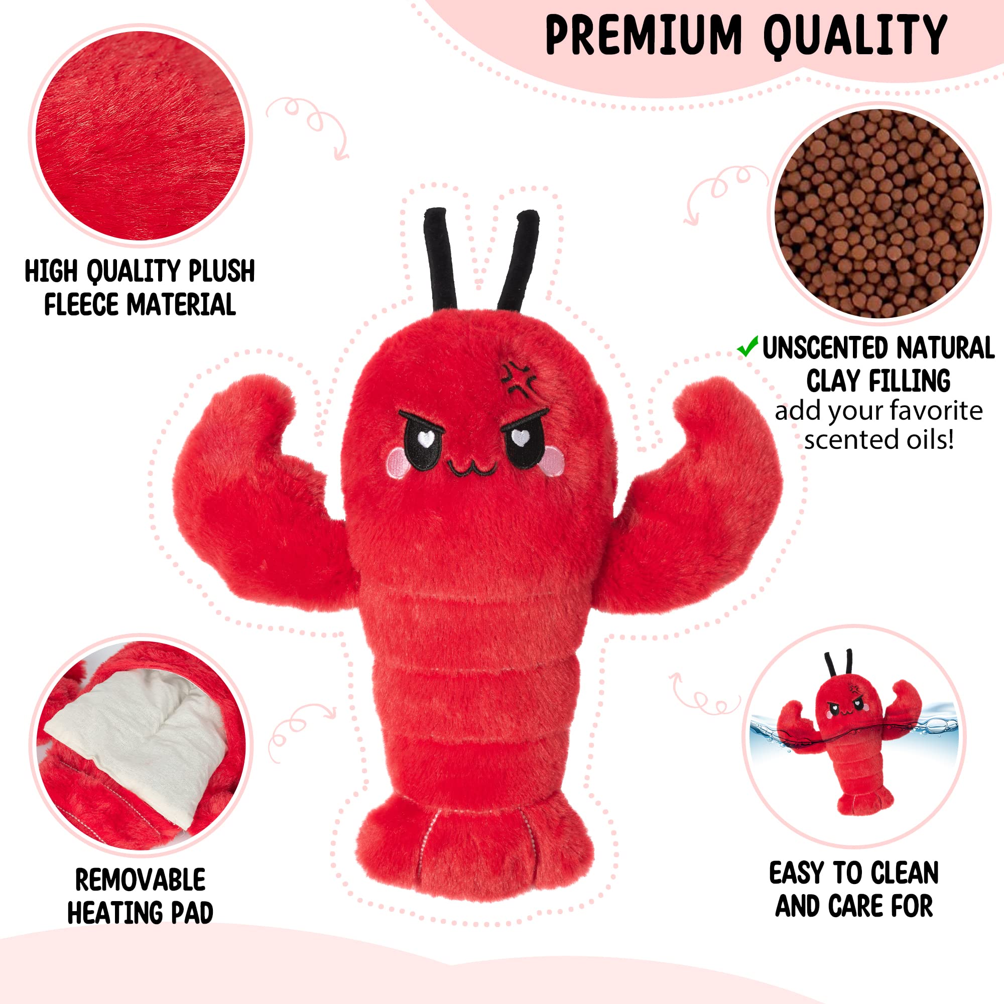 Happy Fuel doudou-crabe usage chaud-froid, polyvalence chaude et fraîche.