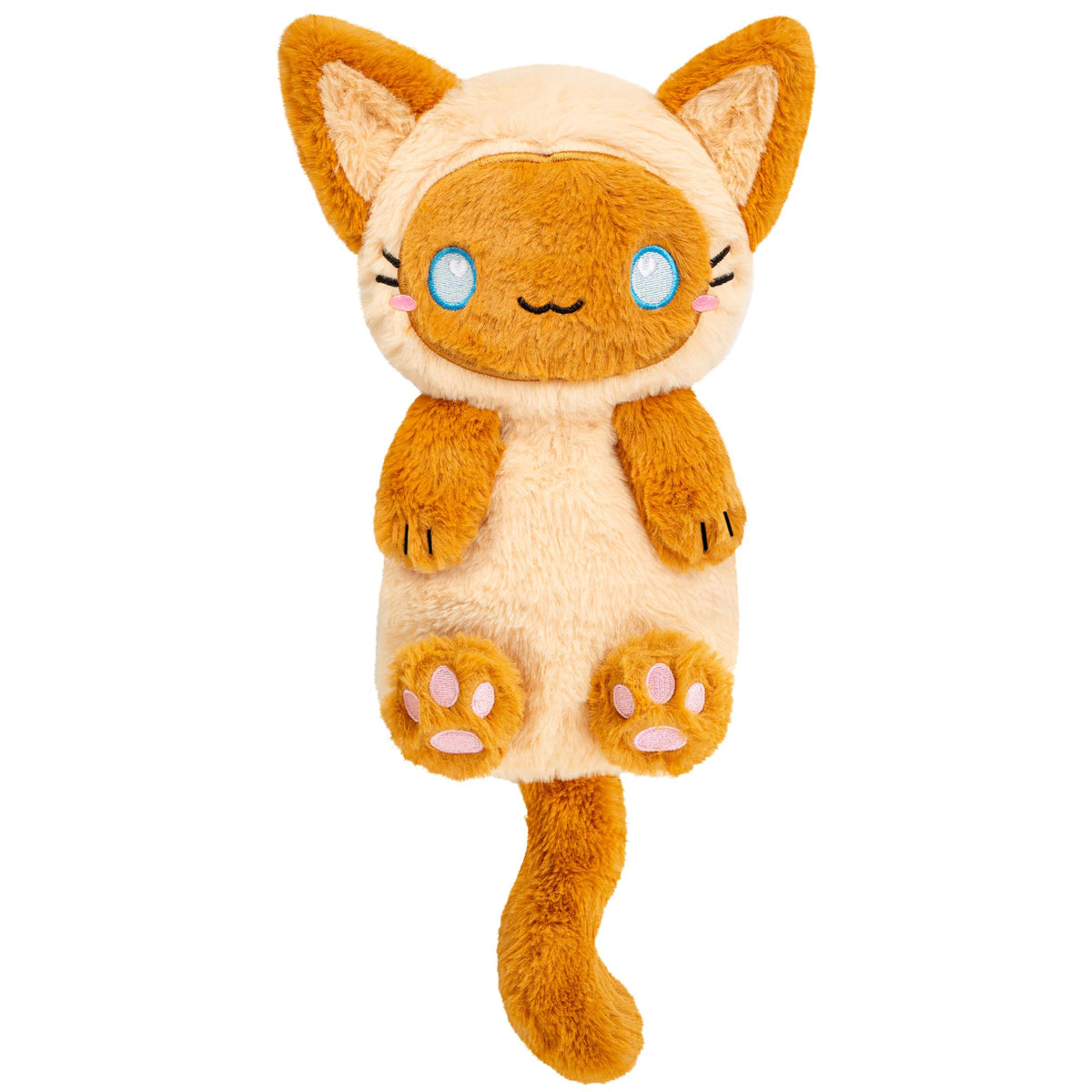 Happy Fuel Siamese Cat - compresse chauffante micro-ondes pour chaleur rapide et sans parfum.