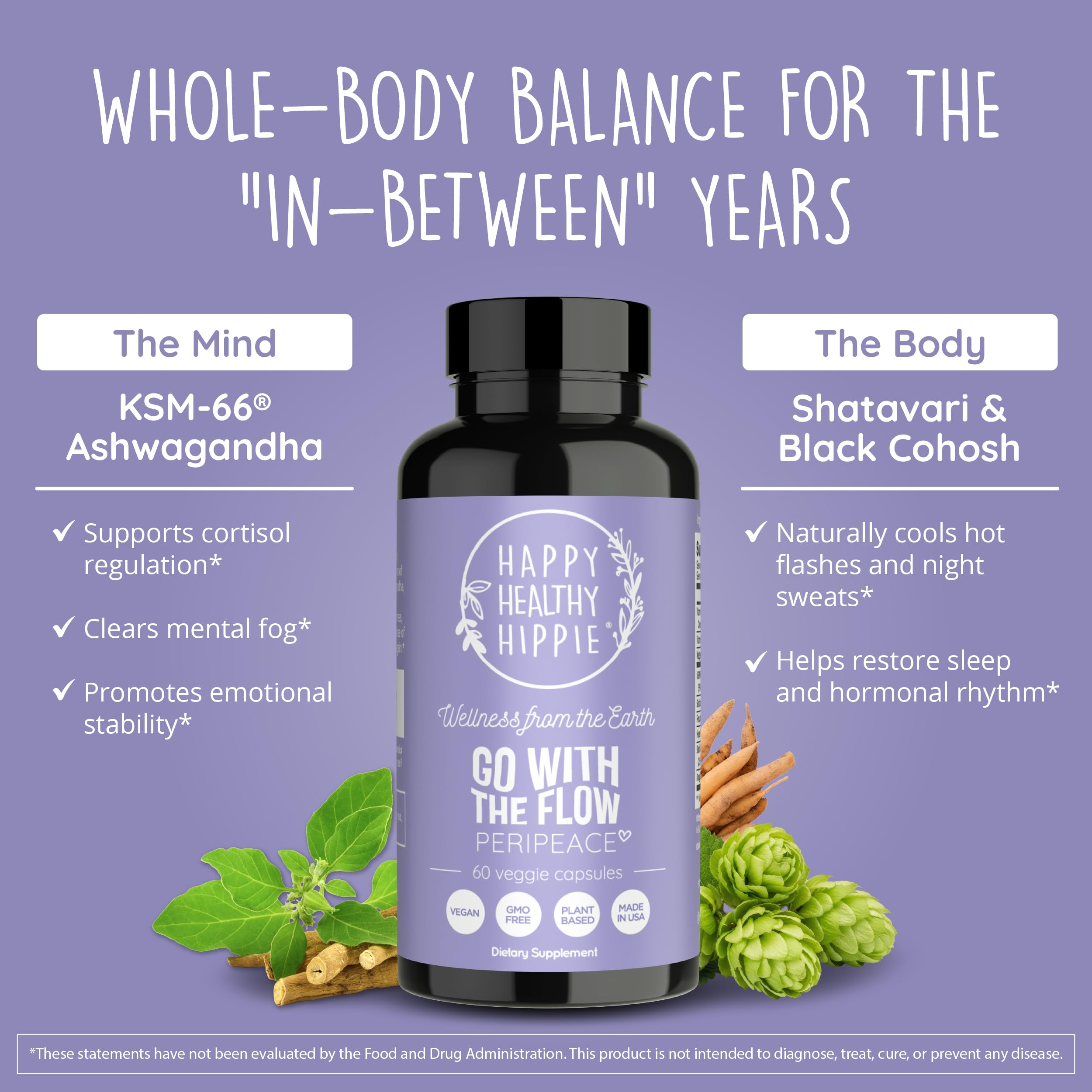 Happy Healthy Hippie – bottle pratique, dose quotidienne facile à suivre.