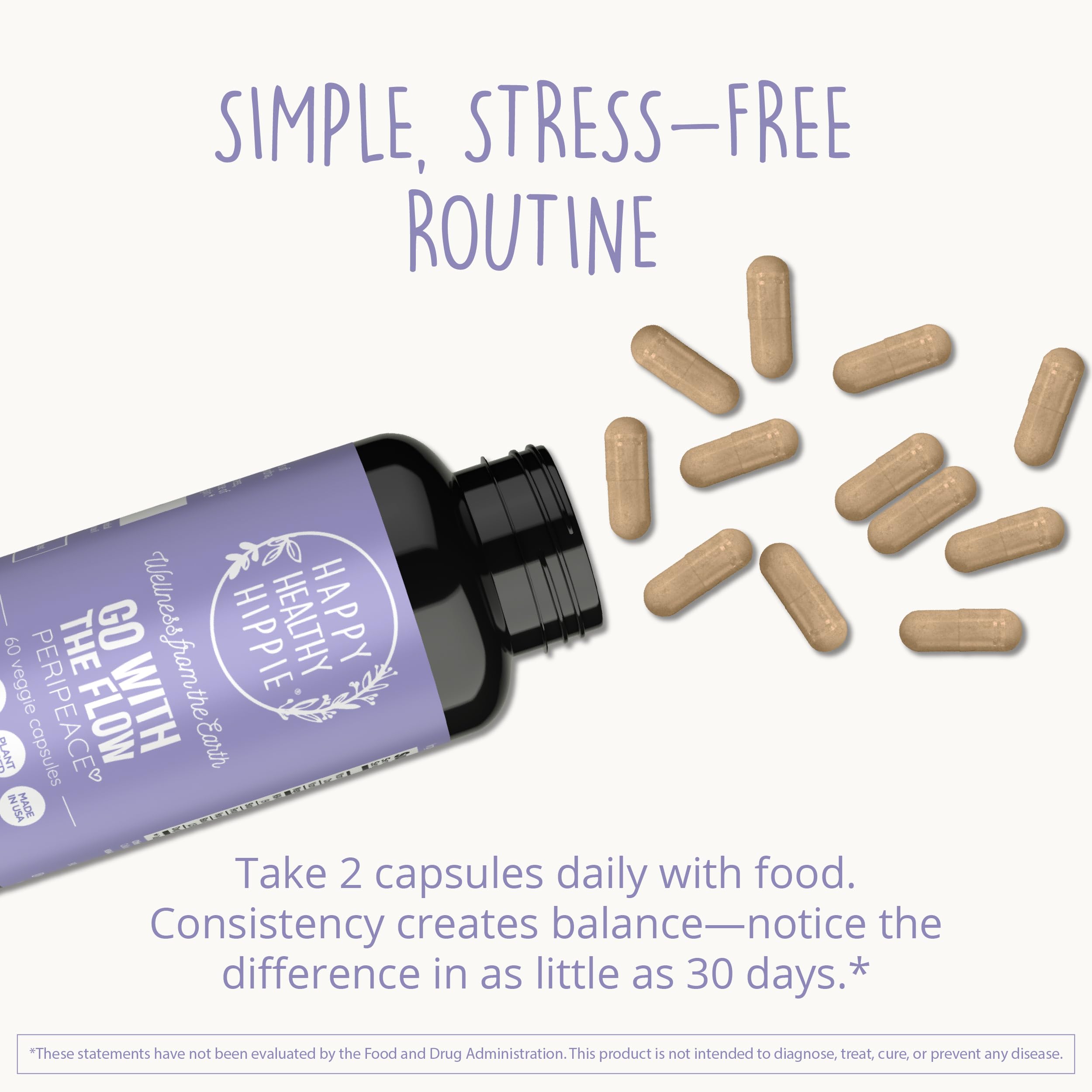 Happy Healthy Hippie – étiquette claire sur l'emballage, choix naturel.