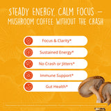 Sachets individuels Happy Healthy Hippie champignons instant, portions faciles à doser.