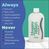 Happy Tooth hydroxyapatite: ingrédient reminéralisant pour l'émail et le soin buccal.