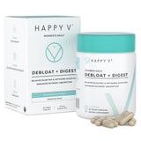 Happy V Débloat + Digest – capsules-digestion, soutien digestif quotidien après les repas.