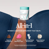 Happy V Débloat + Digest – ingrédients digestifs: enzymes ciblées pour faciliter la digestion.