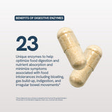 Happy V Débloat + Digest – etiquette: informations nutritionnelles sur les enzymes digestives.
