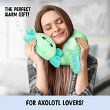 Happy Fuel Axolotl : peluche thermique, douceur réconfortante.