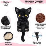 Happy Fuel Chat Noir : remplissage en billes naturelles, durabilité et douceur.