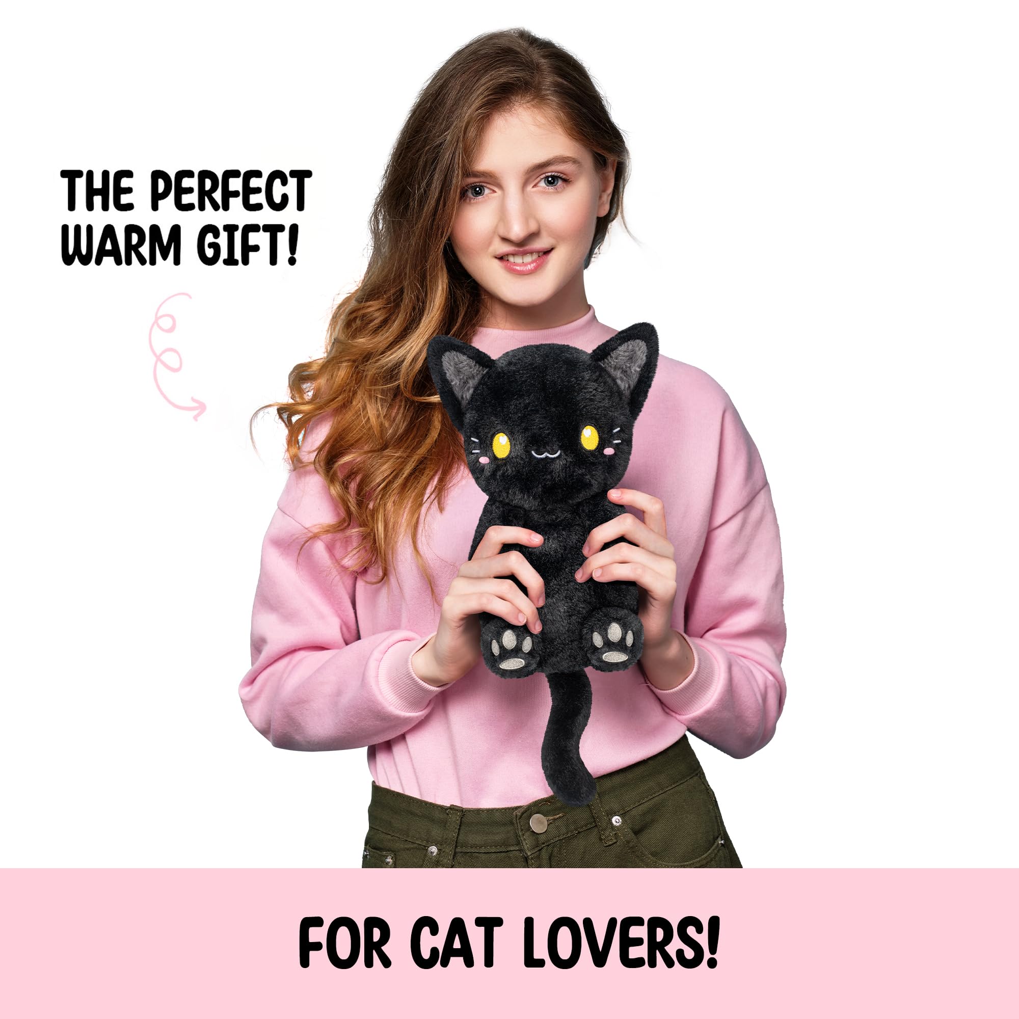 Happy Fuel Chat Noir : doudou doux pour câlins chaleureux et apaisants.
