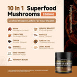 Happyummmm emballage café champignons, pratique et rapide pour votre routine matinale.