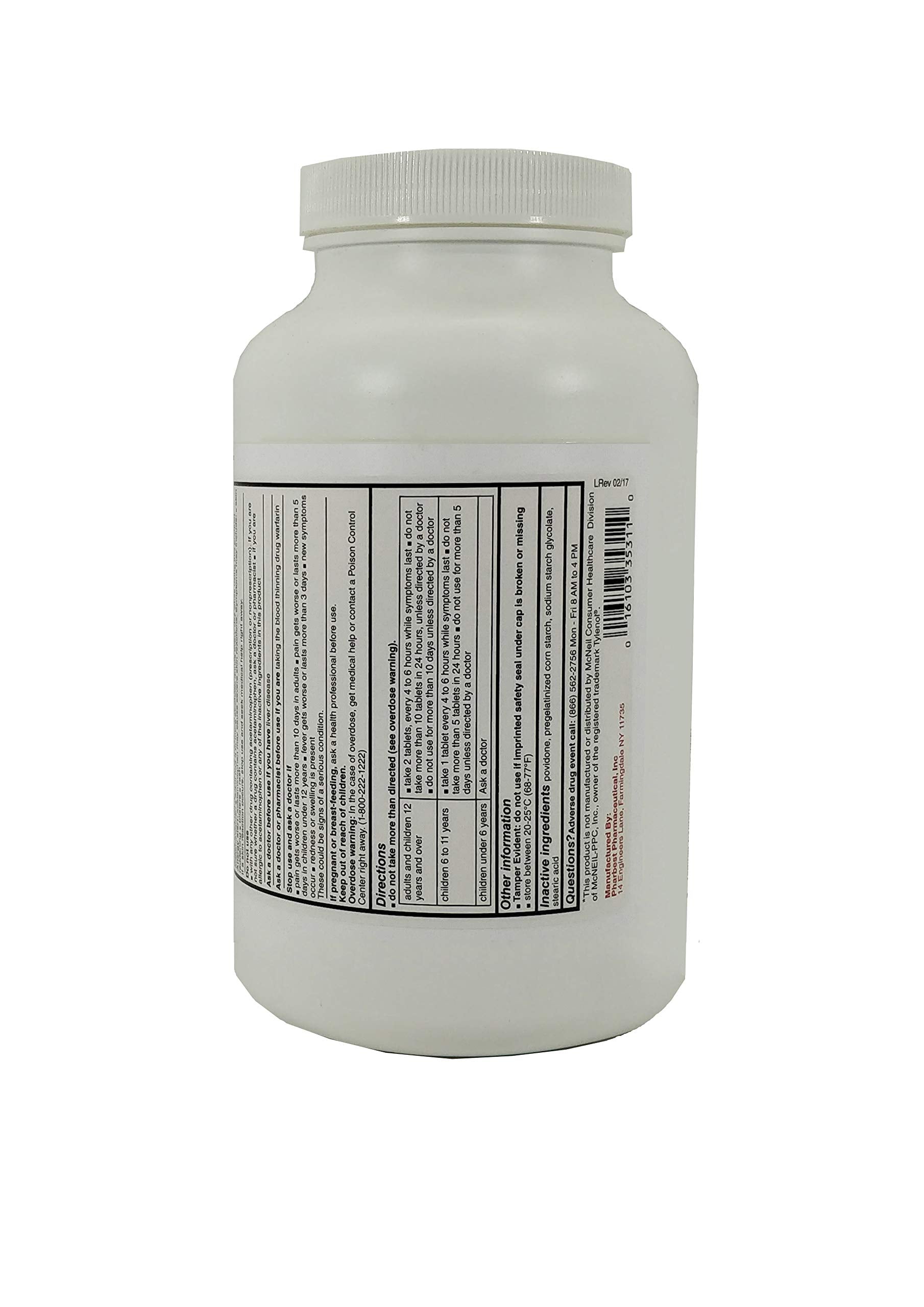 Harbest Acétaminophène 325 mg, comprimés compacts utiles pour les voyages et urgences.