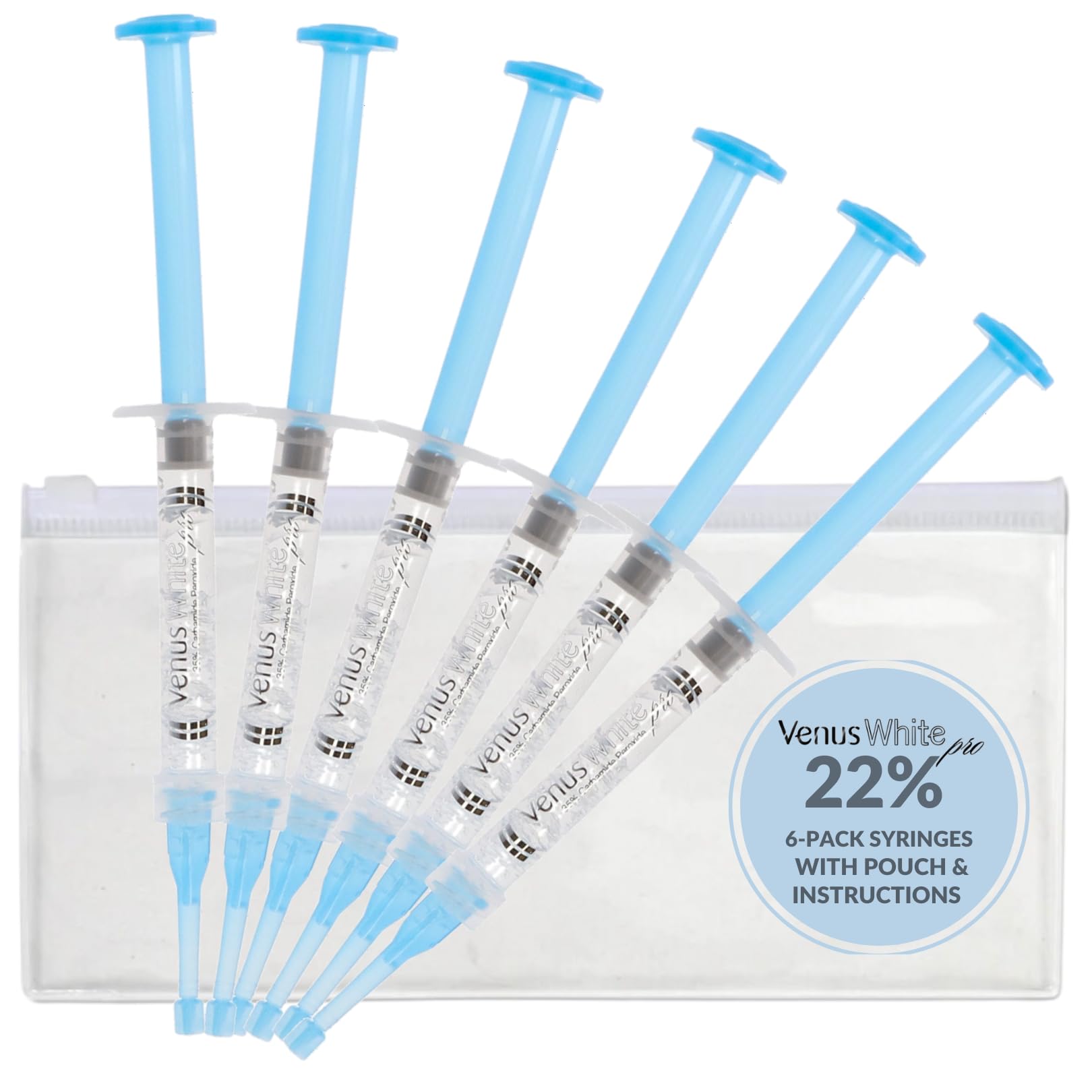 Séringue Venus White Pro avec potassium nitrate pour réduire la sensibilité lors du blanchiment.