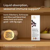 Cuillère-doseur intégrée du sirop immunité Harker Herbals, dosage simple