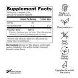 Étiquette du sirop Immunité Harker Herbals, informations claires et qualité