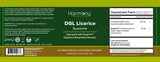 Harmony Nutraceuticals DGL Réglisse suprême – mise en avant des ingrédients véganes pour une formulation pure.
