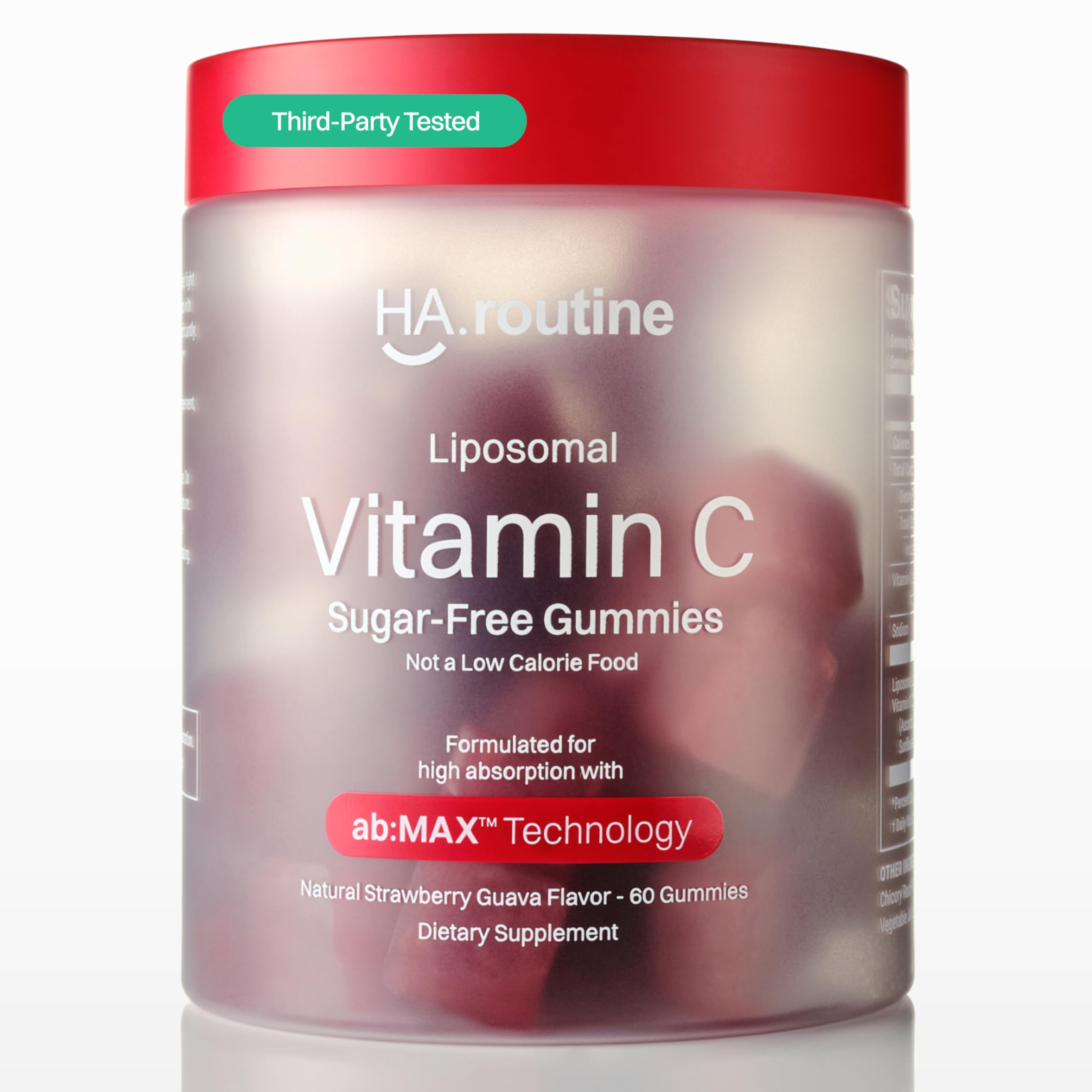 Haroutine gommes liposomales Vitamine C dans bouteille écologique pour une consommation pratique