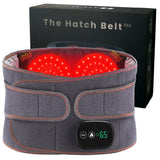 Hatch Belt affiche la thérapie lumineuse rouge sur le dos pour soutenir la récupération.
