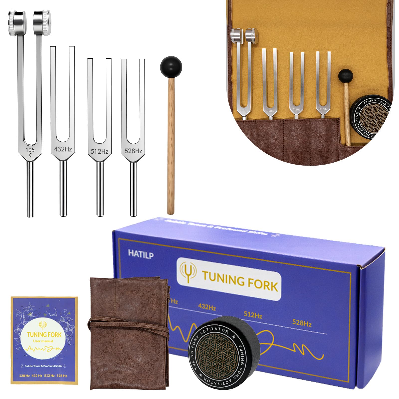 HATILP Diapason ensemble – ensemble complet pour sessions de yoga et méditation.