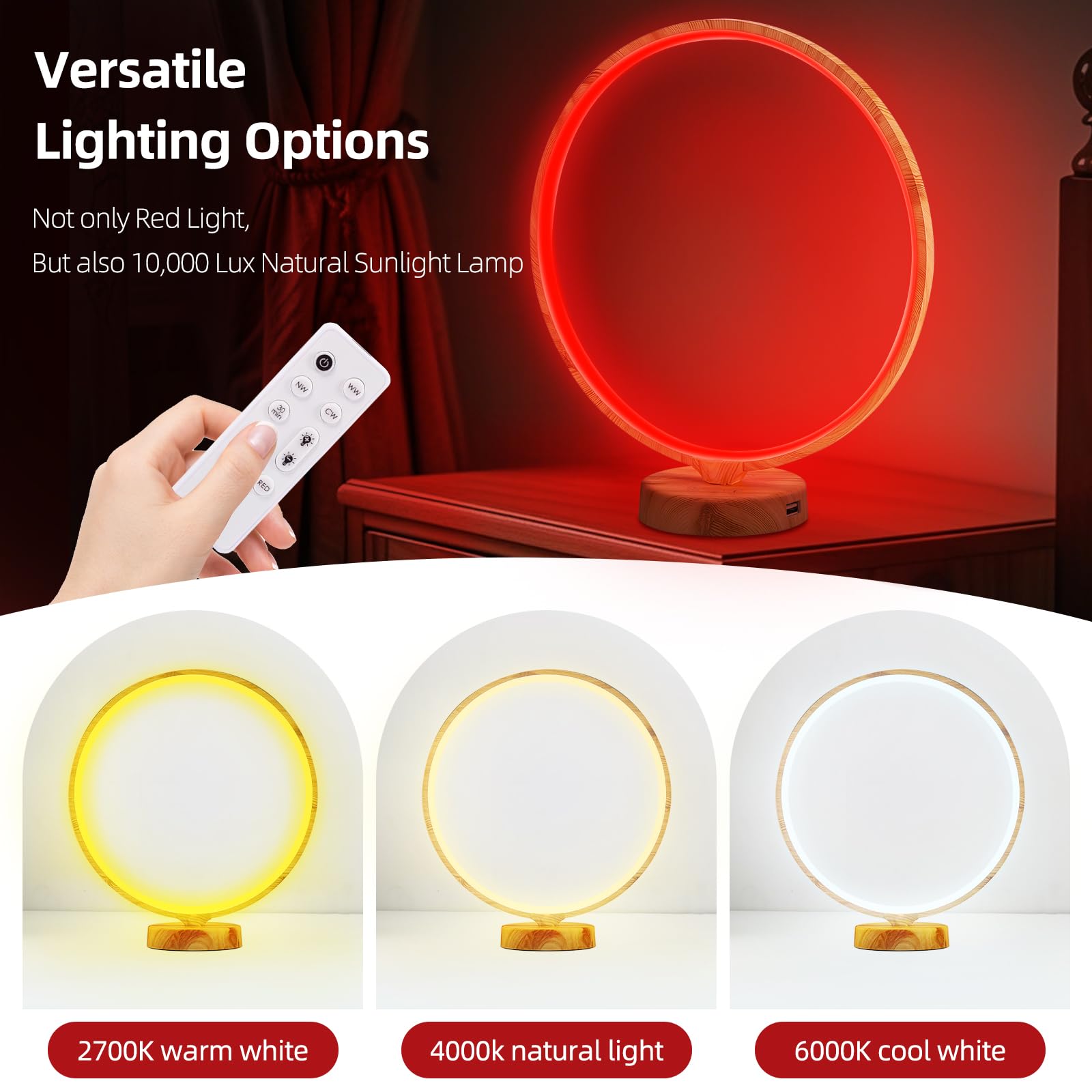 Lampe HAUBAT à brillance réglable pour s'adapter aux moments du soir.