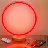 Lampe HAUBAT rouge 670 nm pour une ambiance nocturne relaxante.