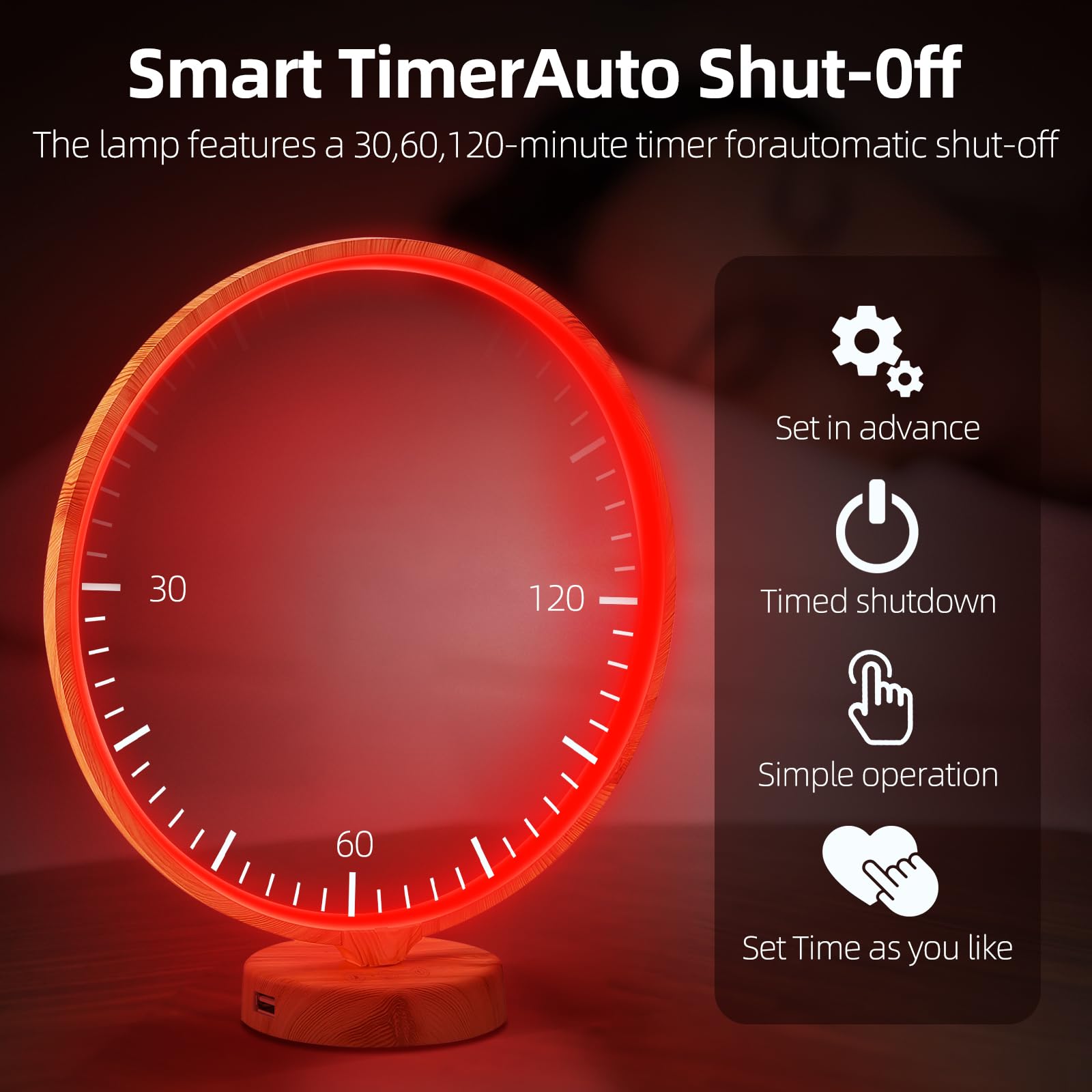 Lampe HAUBAT, télécommande pratique pour ajuster l'éclairage sans se lever.