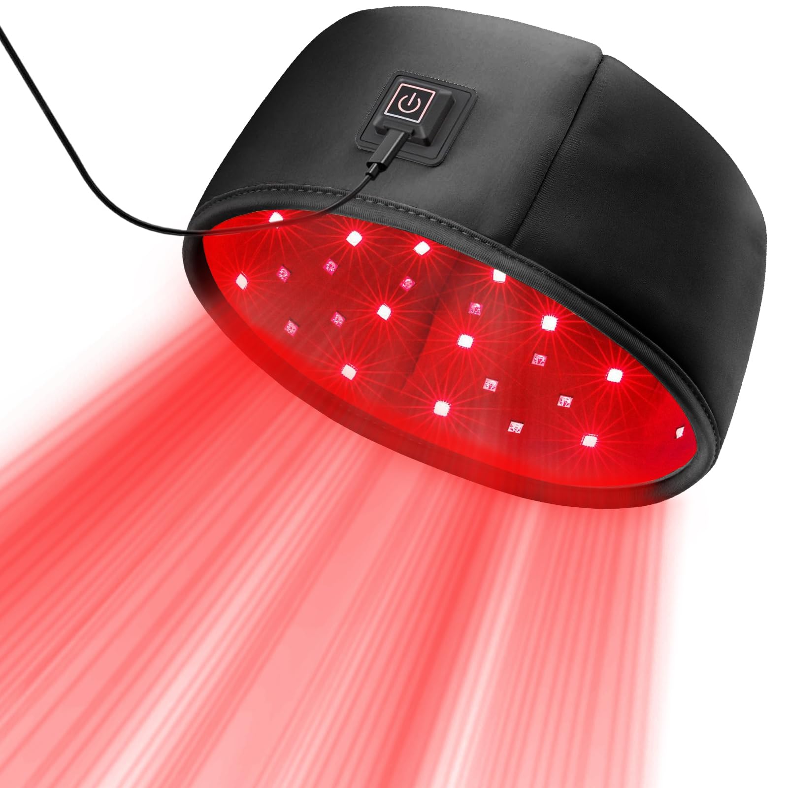 HAUBAT Laser Cap émet le laser pour stimuler le cuir chevelu.