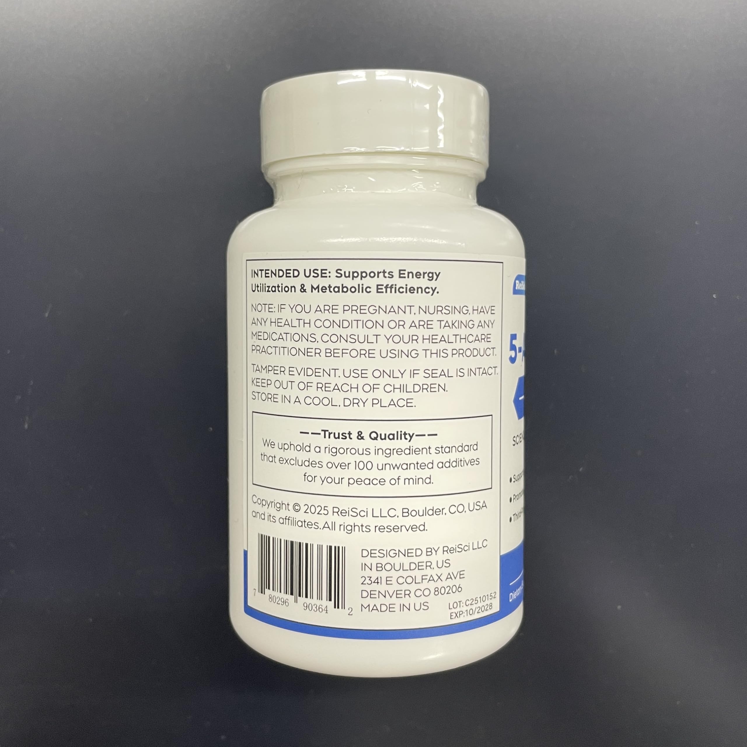 HAUVIEIUM'VITA ReiSci 5 Amino 1MQ, conditionnement prêt à stocker durablement.