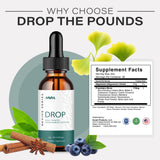 Havah DropThePounds, etiquette-bouteille, étiquette claire pour les ingrédients