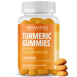 Gummies HAVASU Curcuma Gingembre pêche en bouteille, plaisir digestif quotidien