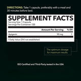 Capsules HAVASU NUTRITION Apigenin 50 mg, dosage clair pour le soutien cognitif.