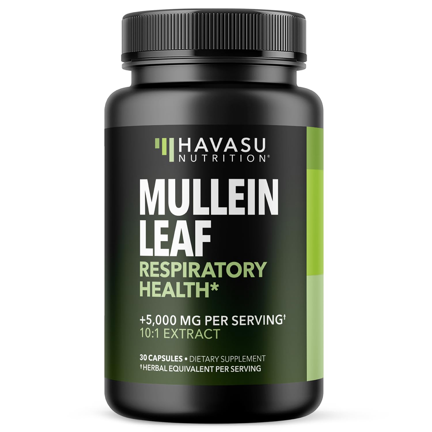 HAVASU NUTRITION – bouteille de capsules Mullein montrant le format pratique et le packaging