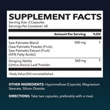 Bouteille HAVASU NUTRITION Saw Palmetto et Ortie, format pratique