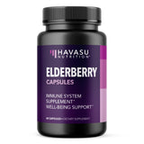 Boîte HAVASU NUTRITION de capsules Sureau noir pour le soutien immunitaire quotidien.