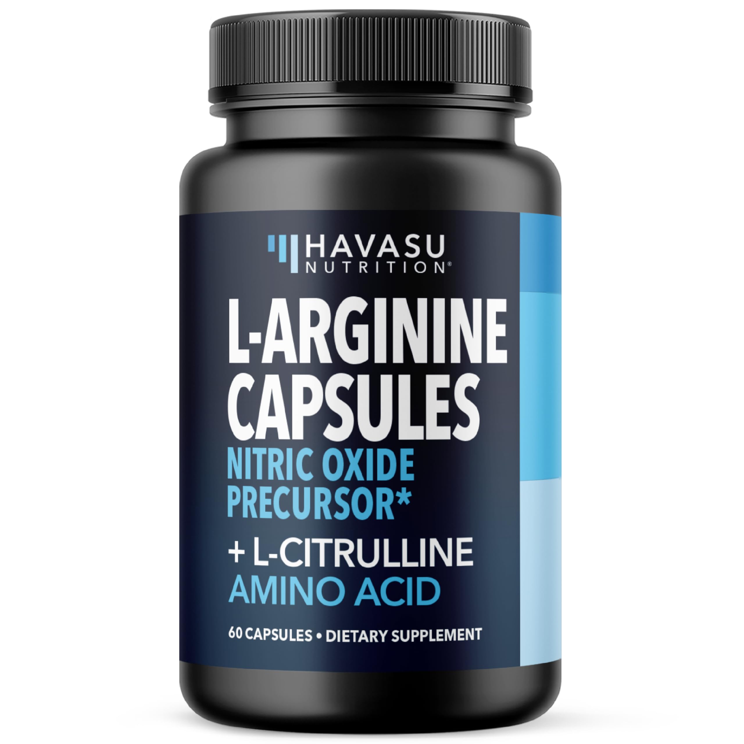 Bouteille HAVASU NUTRITION L-Arginine et L-Citrulline, capsules 1200 mg pour endurance potentielle.