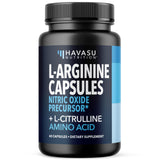 Bouteille HAVASU NUTRITION L-Arginine et L-Citrulline, capsules 1200 mg pour endurance potentielle.