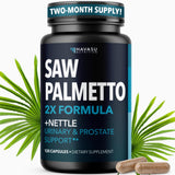 Capsules HAVASU NUTRITION Saw Palmetto et Ortie, soutien prostate potentiel
