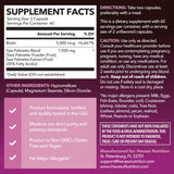 Capsules végétales Havasu Saw Palmetto Biotine prêtes à l’emploi.
