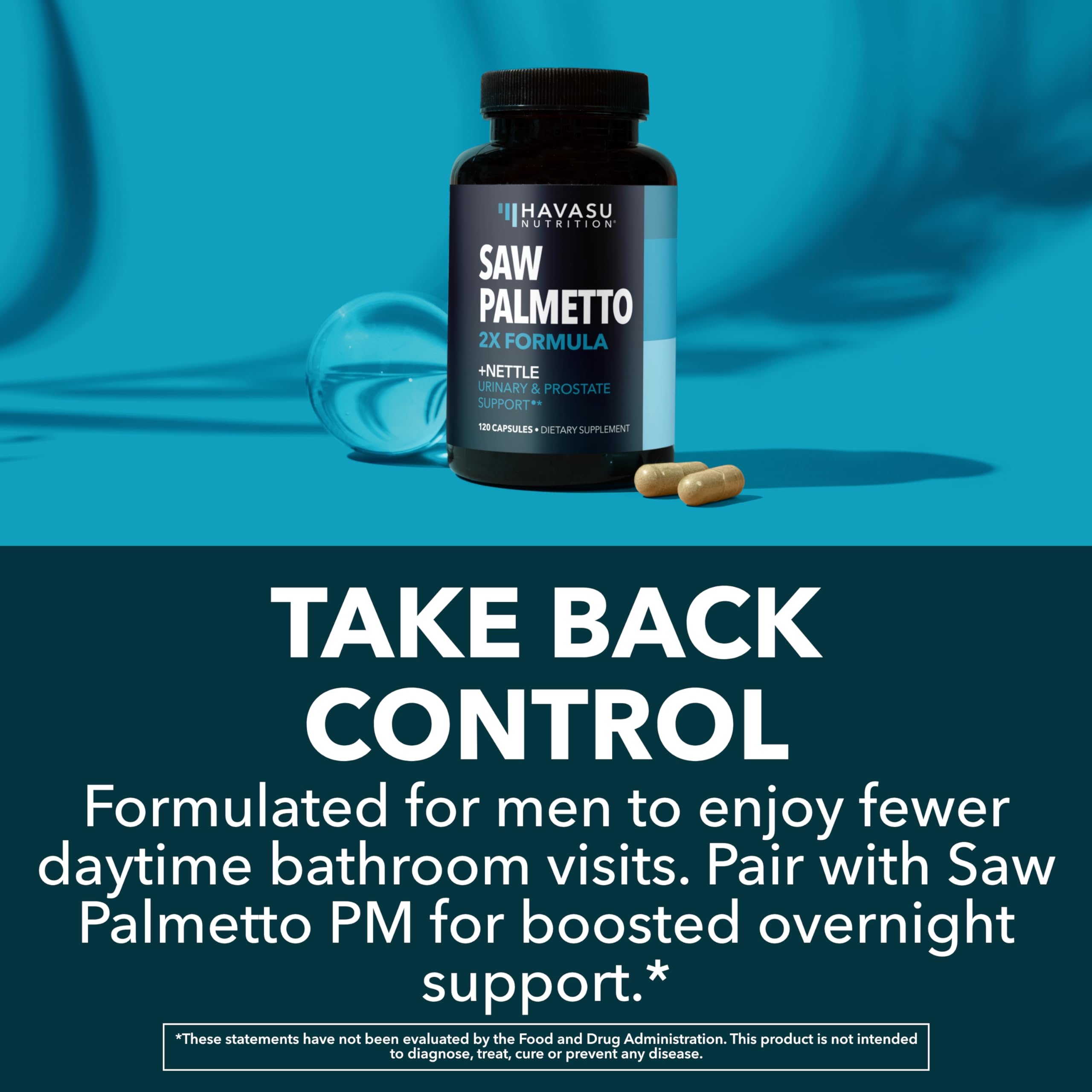 Composition vegan HAVASU NUTRITION Saw Palmetto et Ortie