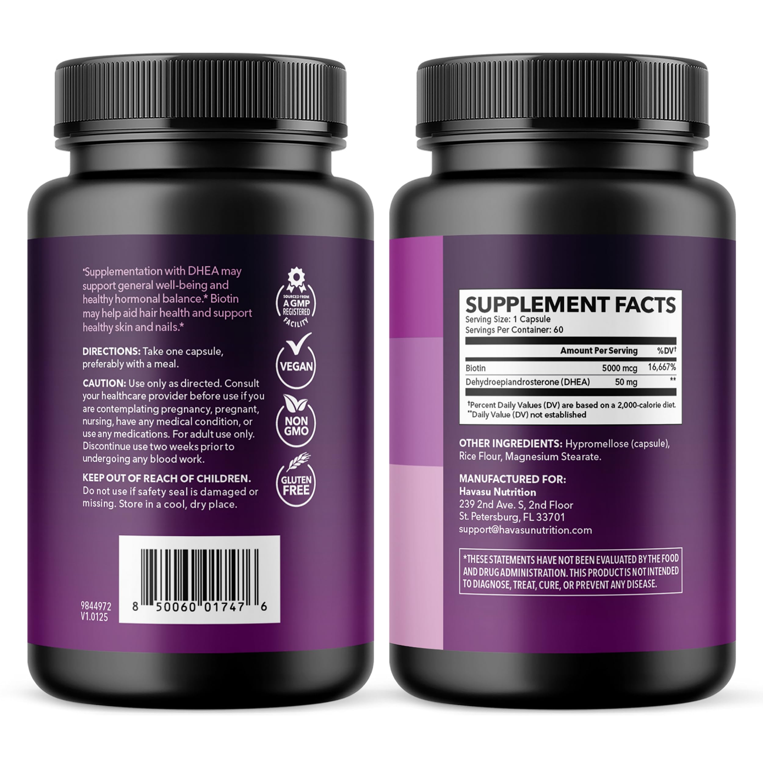 Laboratoire américain et contrôle qualité par Havasu Nutrition.