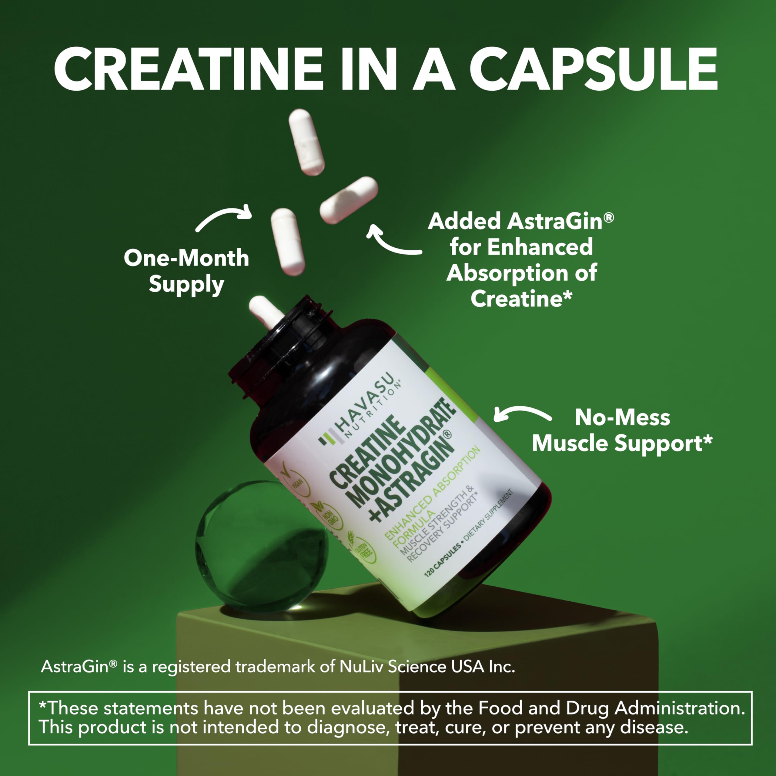 Premier plan sur les capsules, performance sportive soutenue potentiellement.